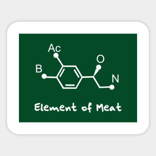 chemical formula of bacon Sticker